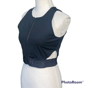 Equinox Zip-front sports bra Black Small